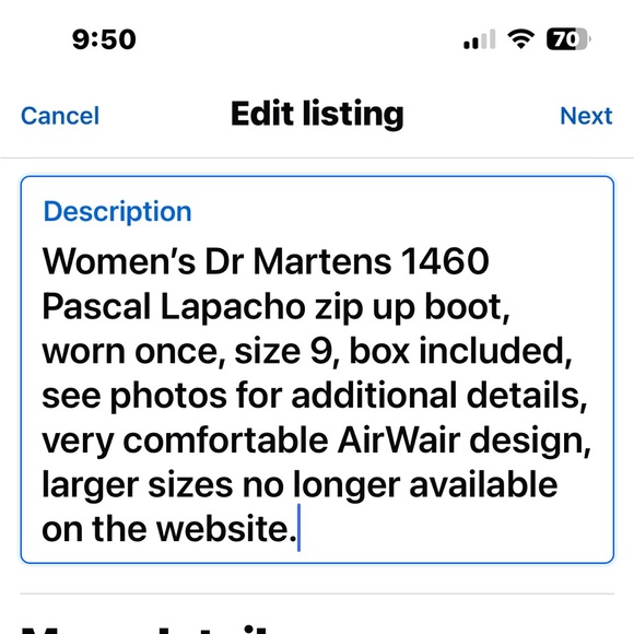 Dr Martens 1460 Pascal Napa Leather Boots - Picture 11 of 11